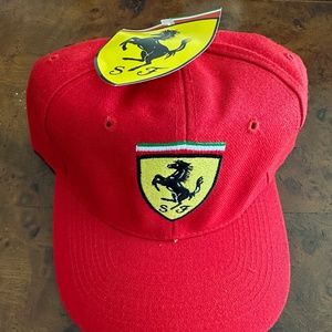 Ferrari Ball Cap - Red - New